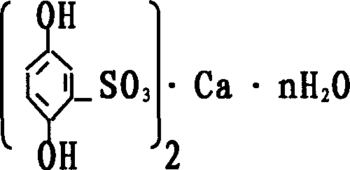 Process for synthesizing hydrate of calcium phenolsulfonate