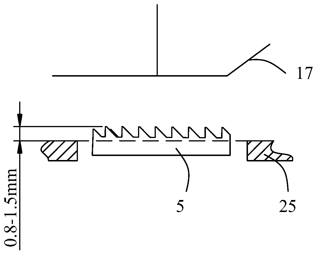 A downward movement structure of a feeding mechanism controlled by a presser foot lifting mechanism and a sewing machine