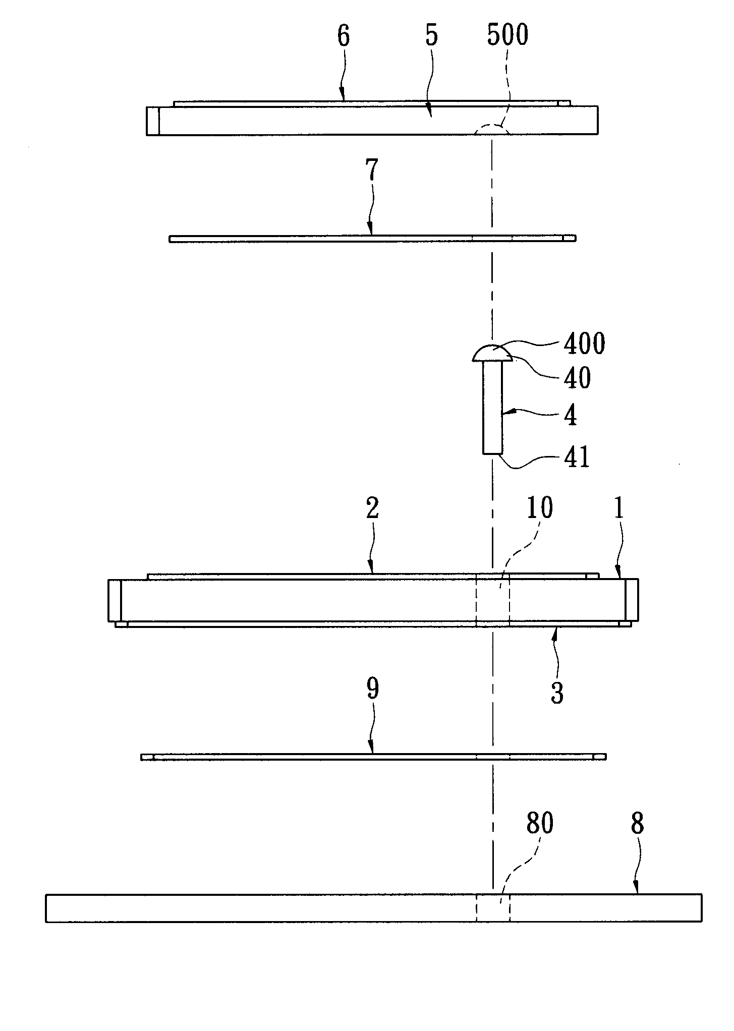 Circular polarization antenna structure with a dual-layer ceramic and method for manufacturing the same
