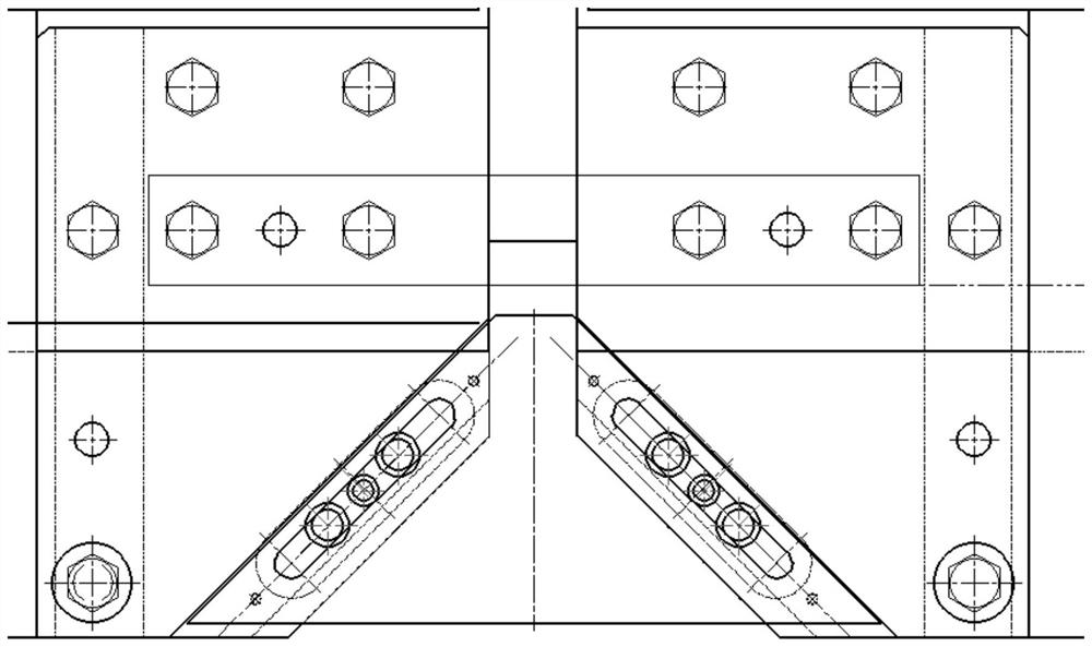 Active pressure applying type gapless sliding block expansion joint device for suspension type monorail track beam