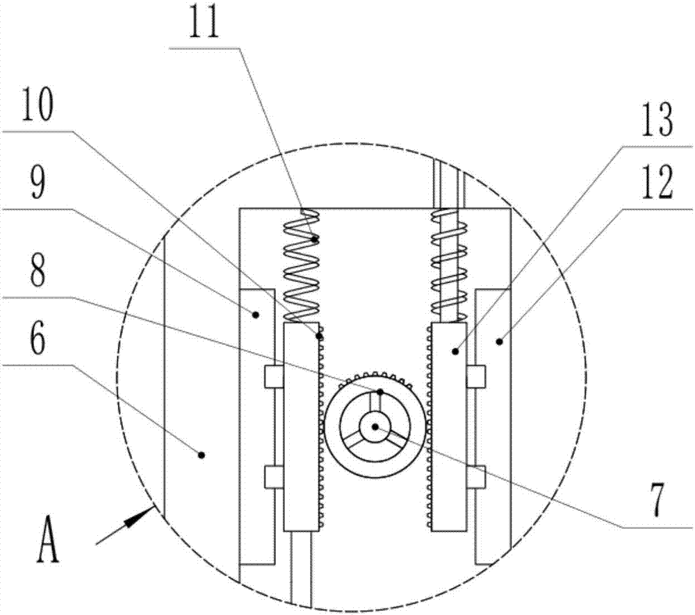 Forage grass repetition chopping device for livestock breeding