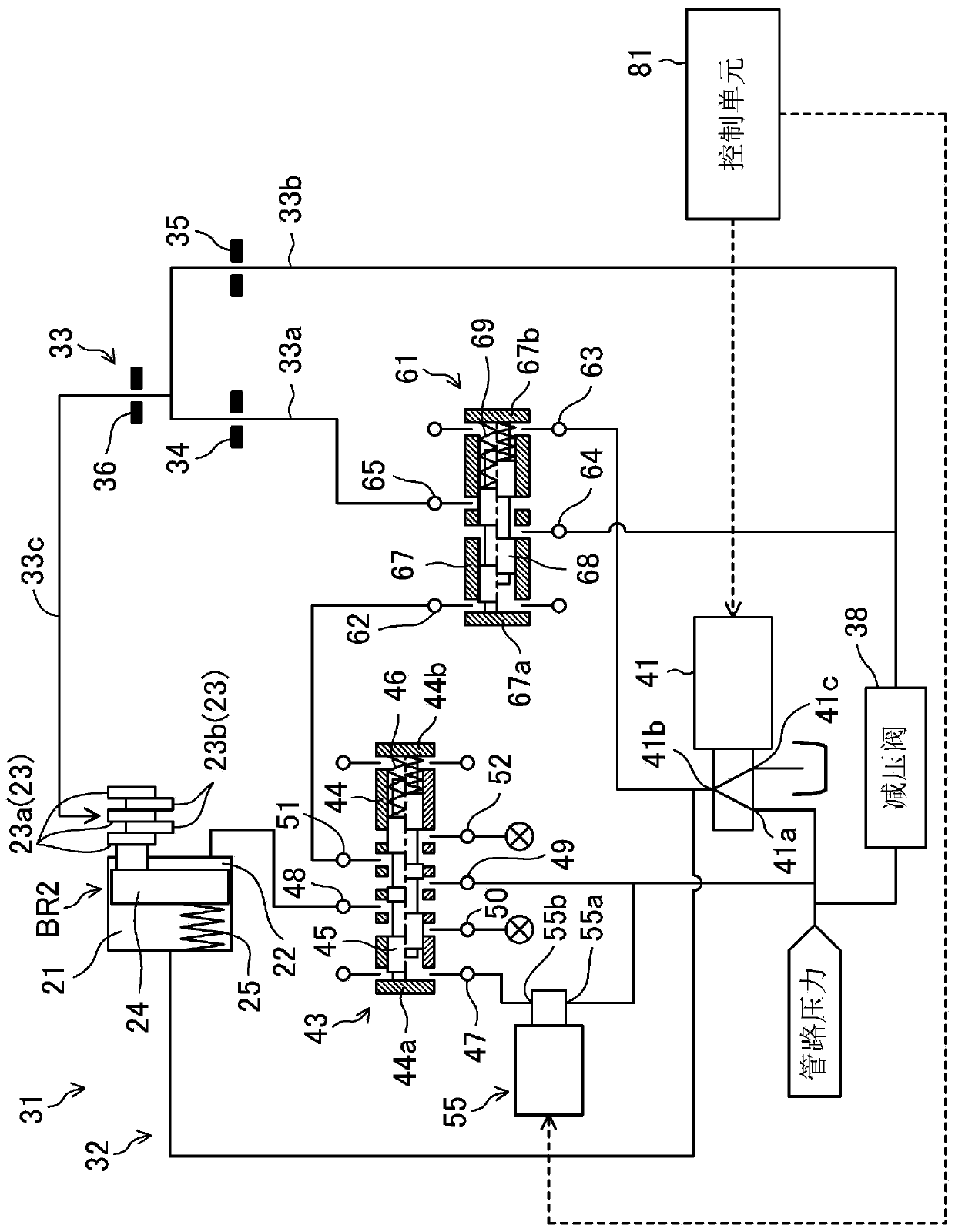 Hydraulically operated transmission