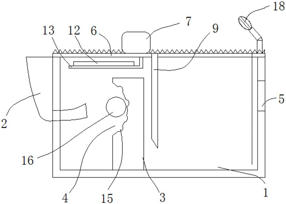 Magnifying slag-filtering groove