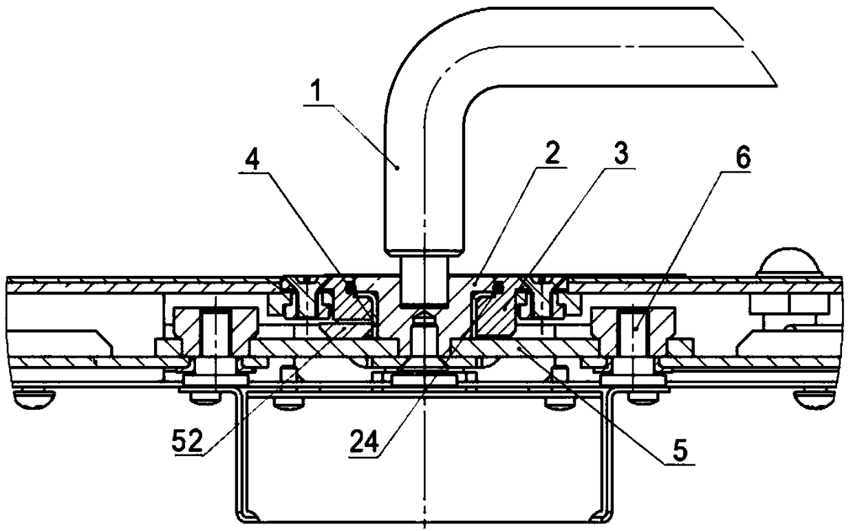 Locking sealing mechanism for box door and box door