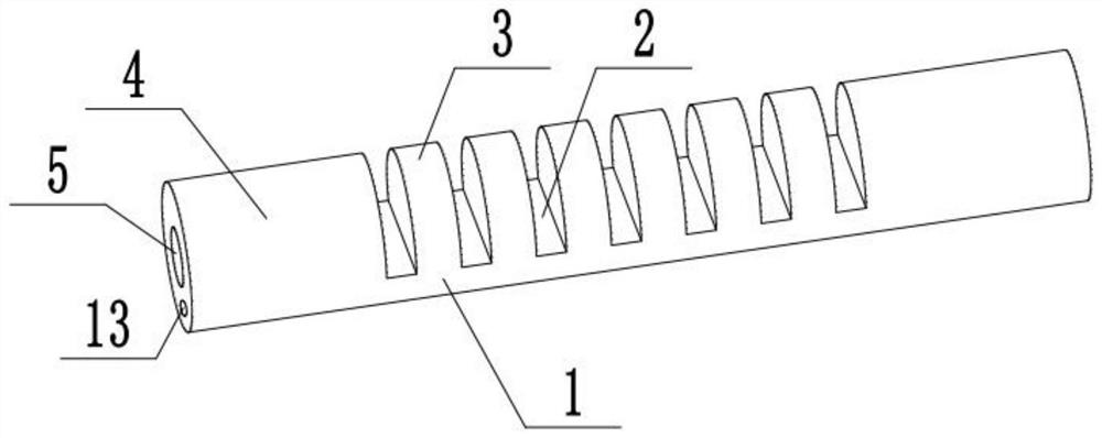 A kind of pneumatic endoscope bending body