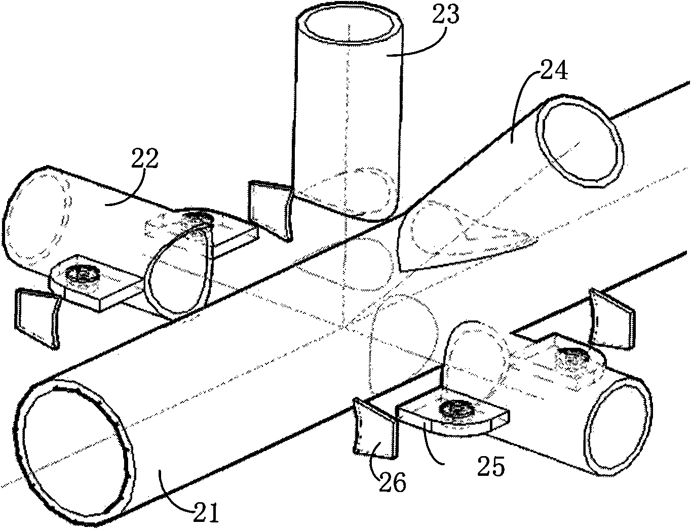 Manufacturing method of multi-pipe tubular joint