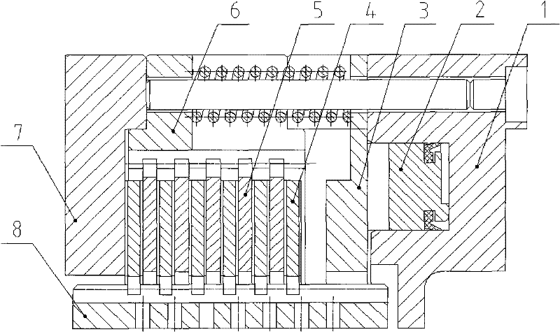 Friction pair dynamic temperature field test method for crawler gear shift mechanism and press plate thereof