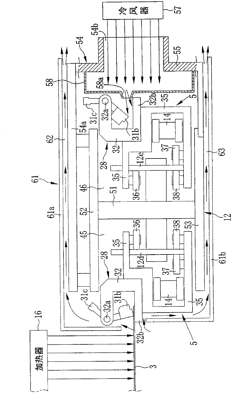 Film stretching device and method thereof