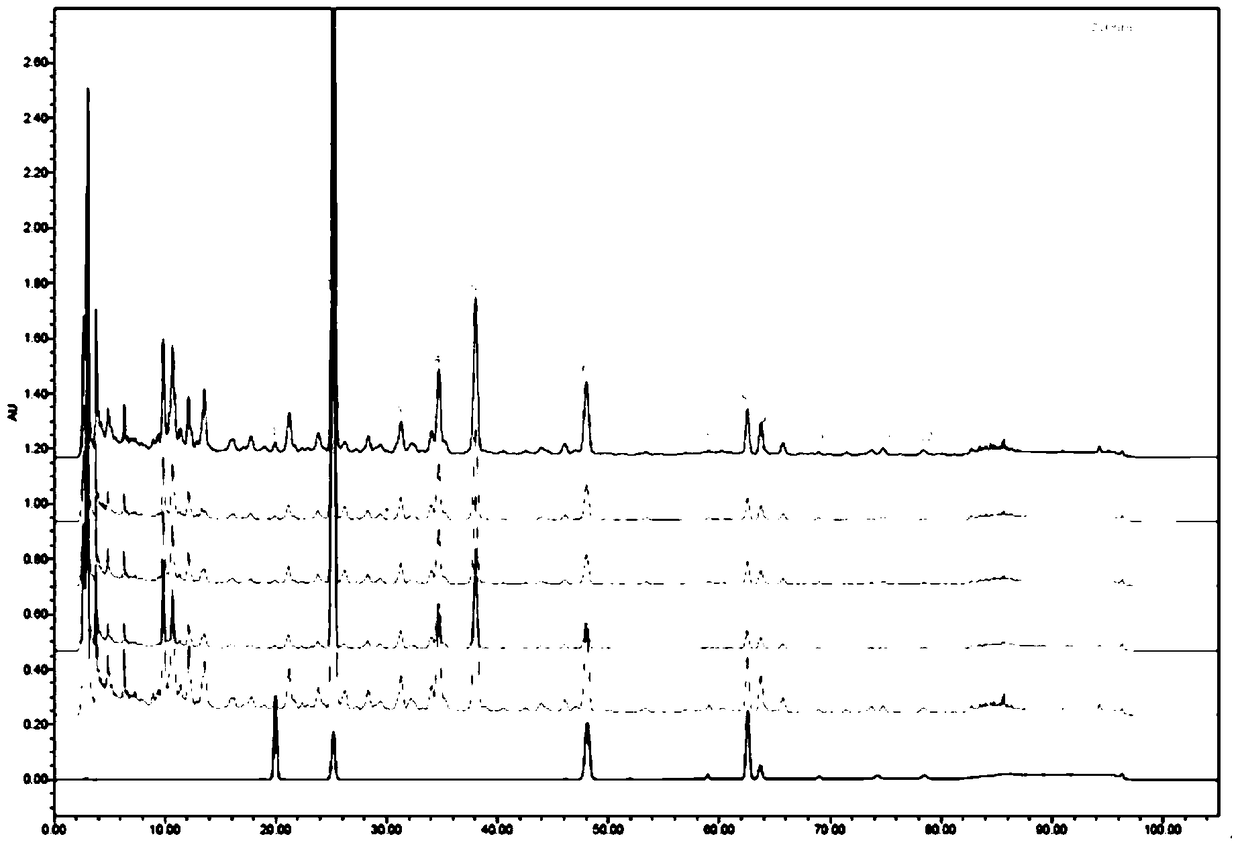 Fingerprint detection method of Xiaochaihu granule compound preparation