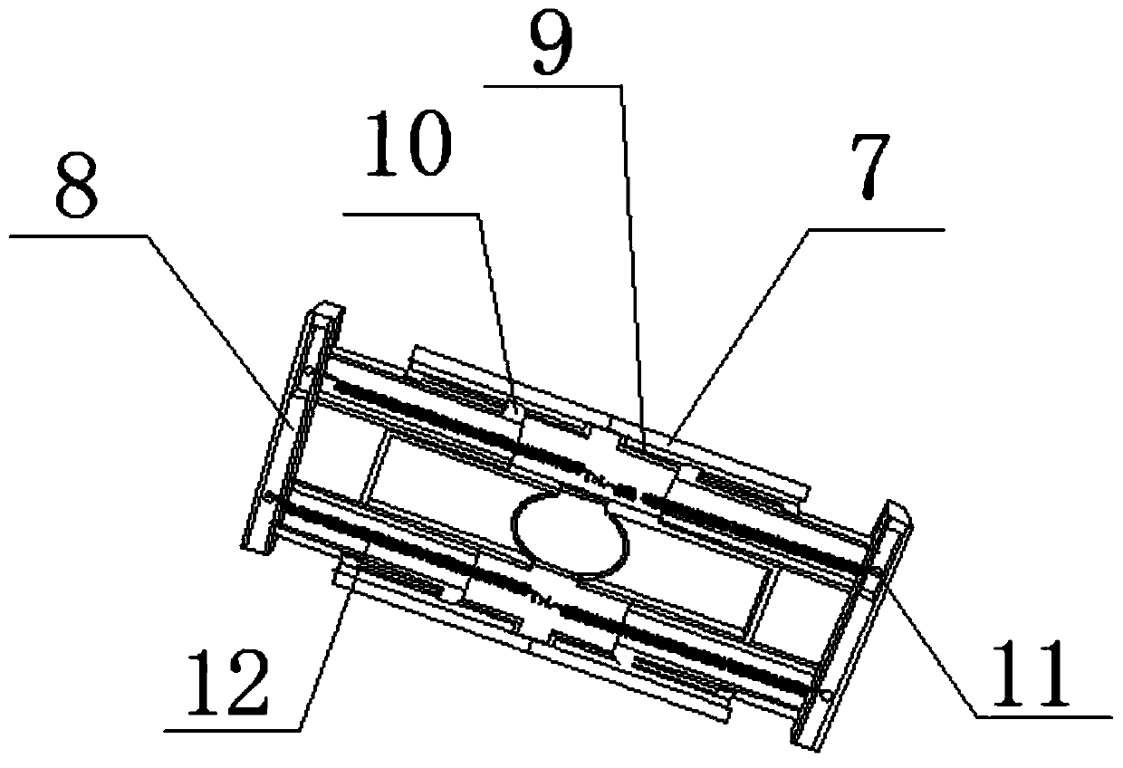 A telescopic locking type mobile phone mounting rack