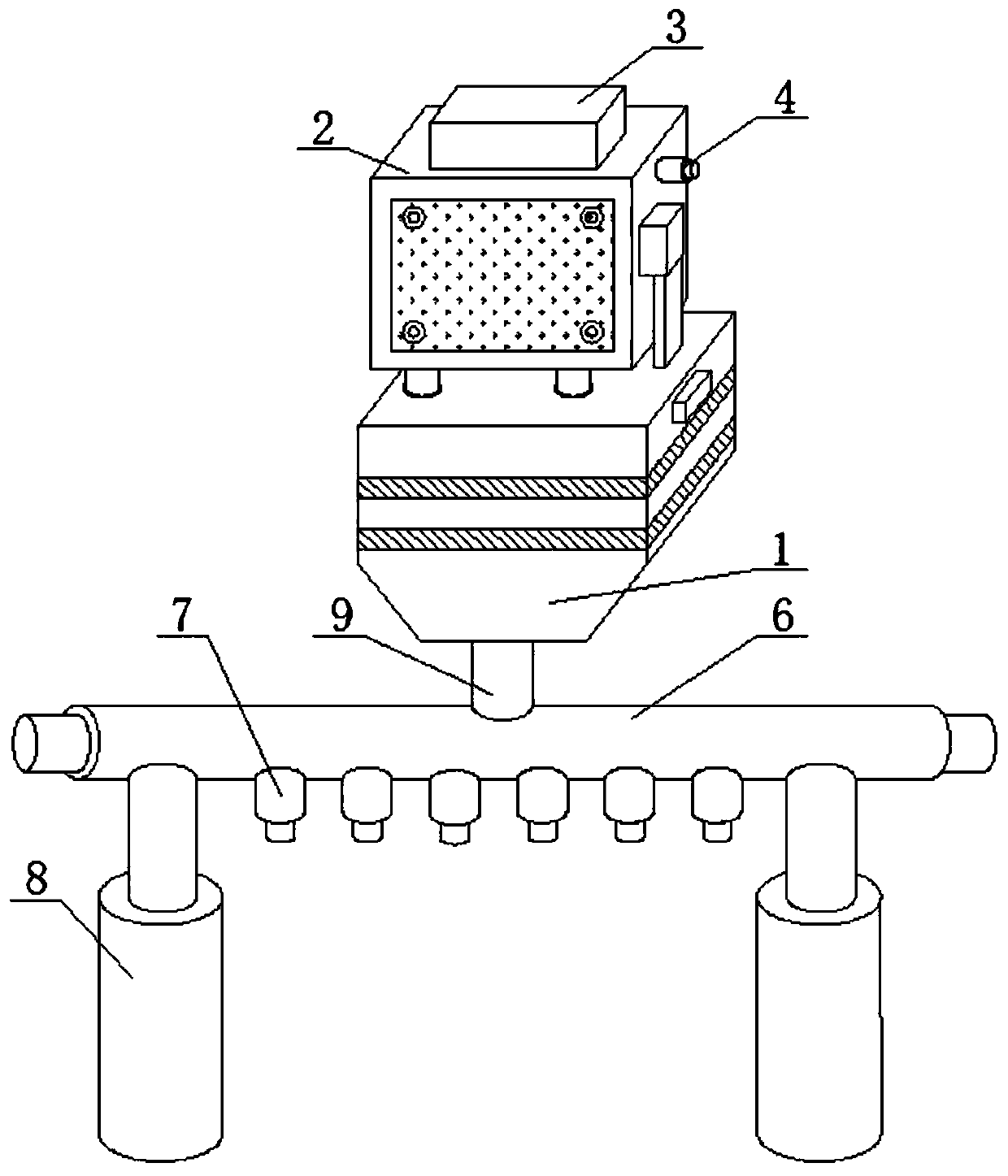 Chemical-adding drip irrigation device for agriculture