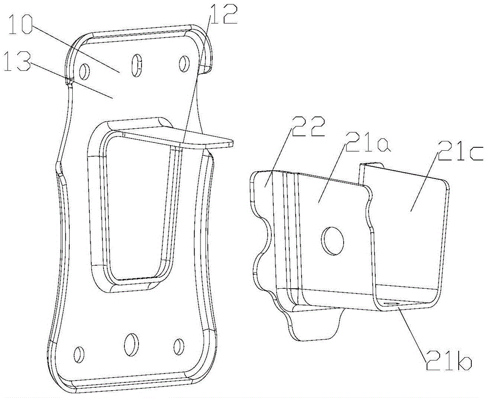 Rear girder rear cover plate assembly and vehicle body