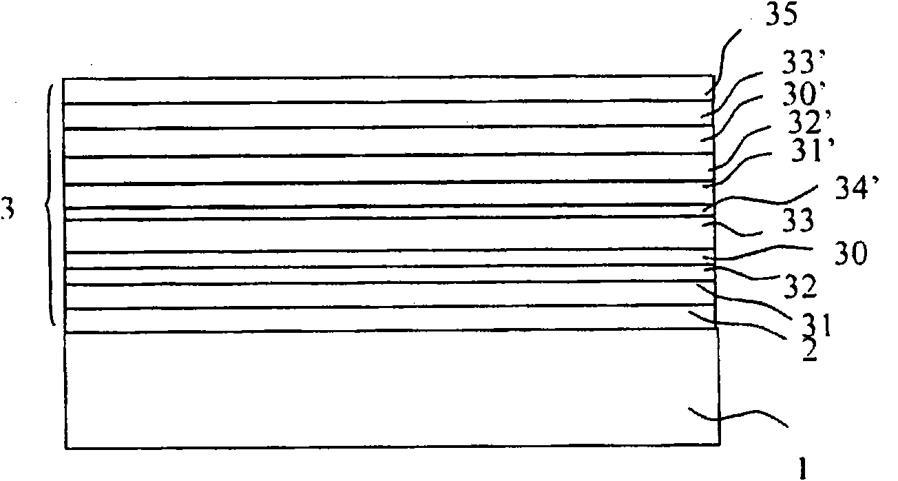 Substrate for an organic light-emitting device, and organic light-emitting device incorporating it