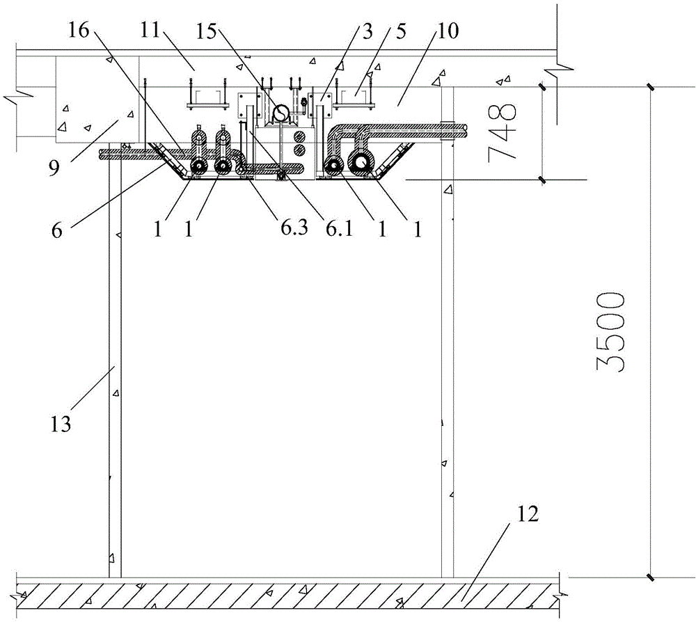 Structure and method for increasing height of corridor ceiling