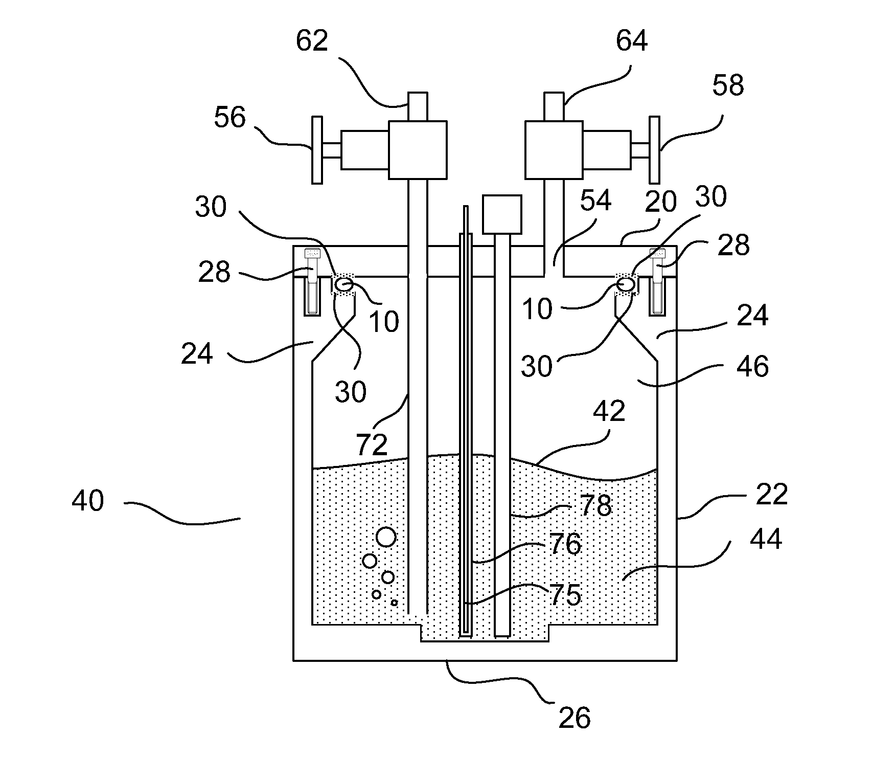 Bubbler apparatus and method for delivering vapor phase reagent to a deposition chamber