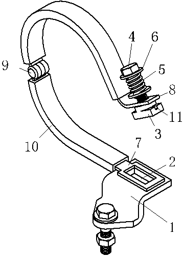 Method and structure for quickly fixing hoop