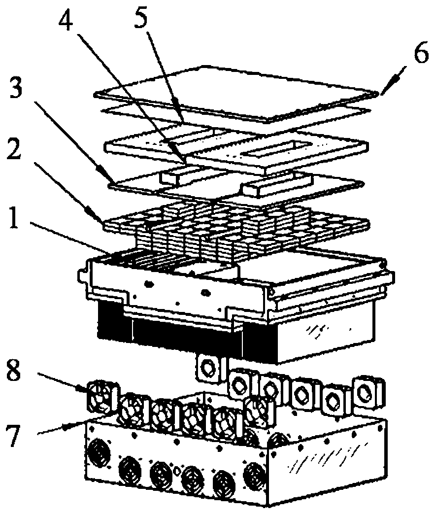 High-power wireless charging magnetic coupling mechanism and electric energy transmission system thereof