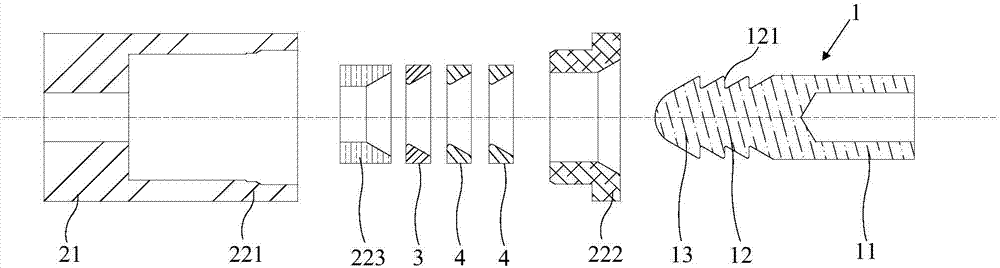 Self-locking tube-gripping straight-cutting connector for reinforcing steel bars