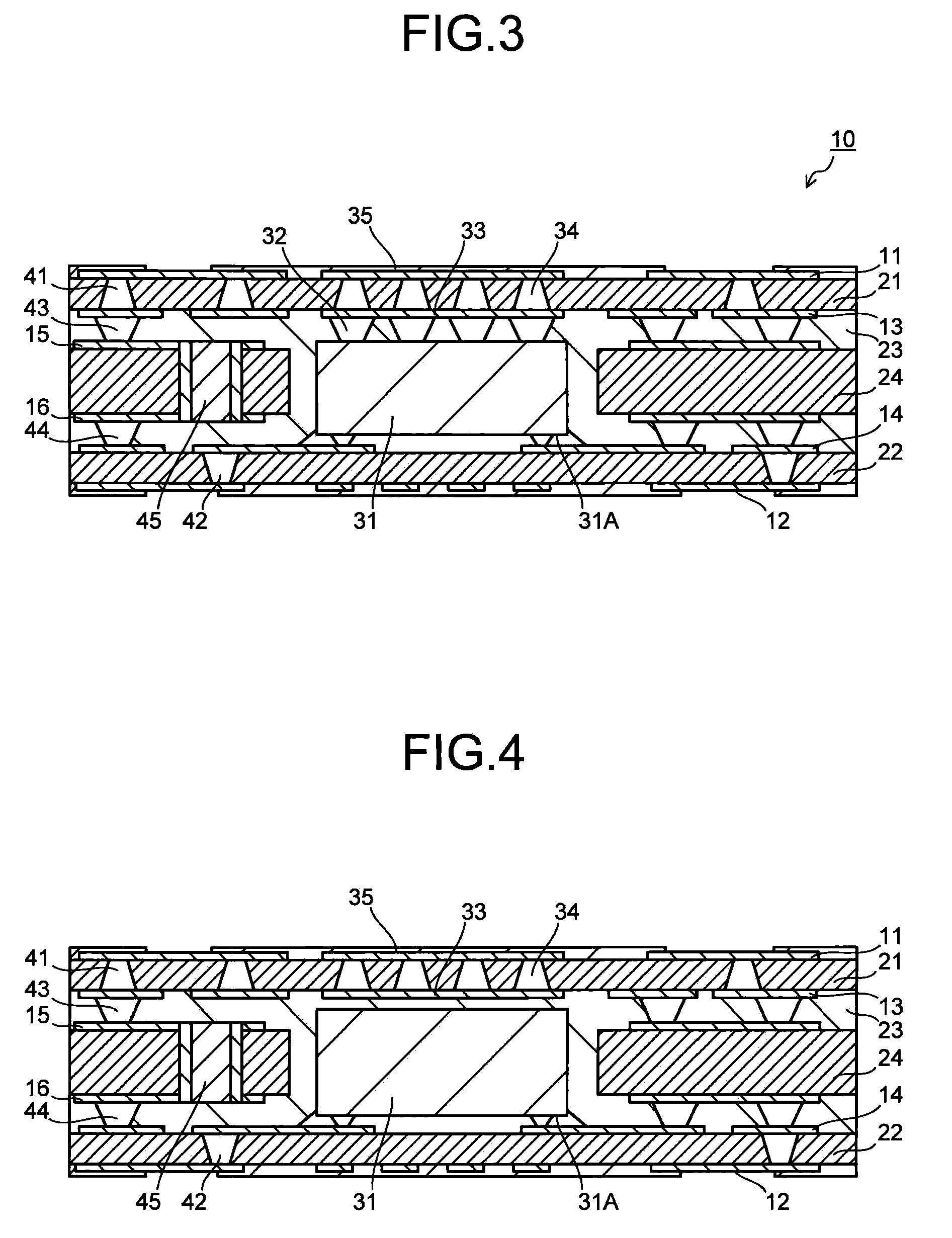 Electronic component built-in wiring board and method for radiating heat generated at the same