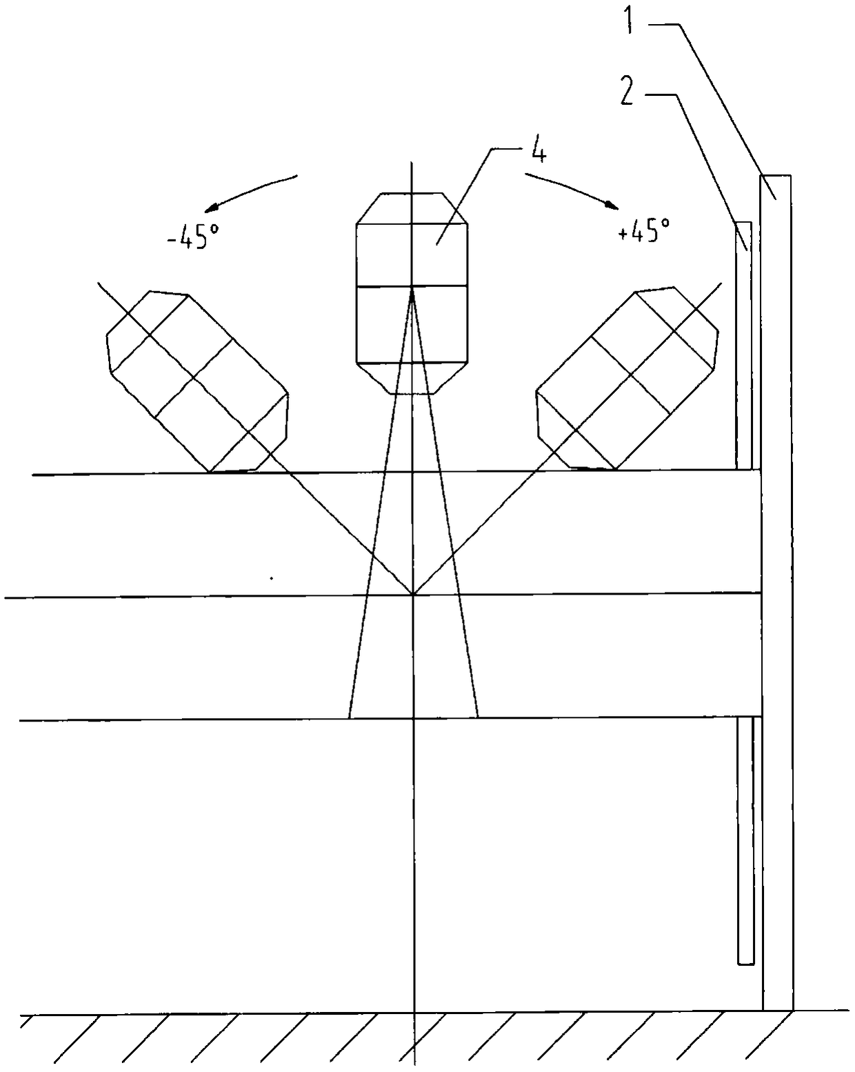 Accelerator non-coplanar radiation therapy device based on compound dual rotating rack