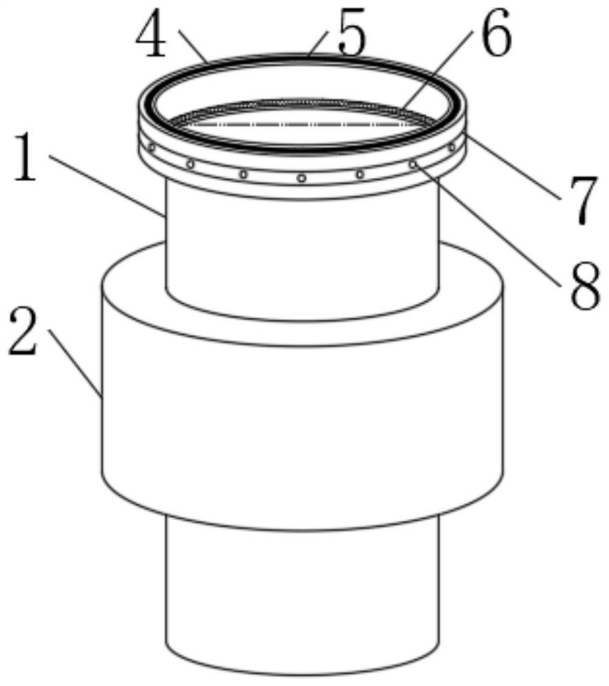 Filtering pipeline connecting accessory for oily wastewater adsorption and using method