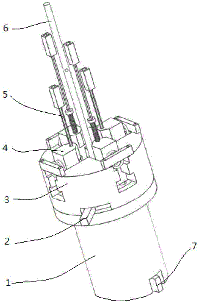 Circular disc guide rail slide block type mounting tool for split nested type one-sided bolt fastener