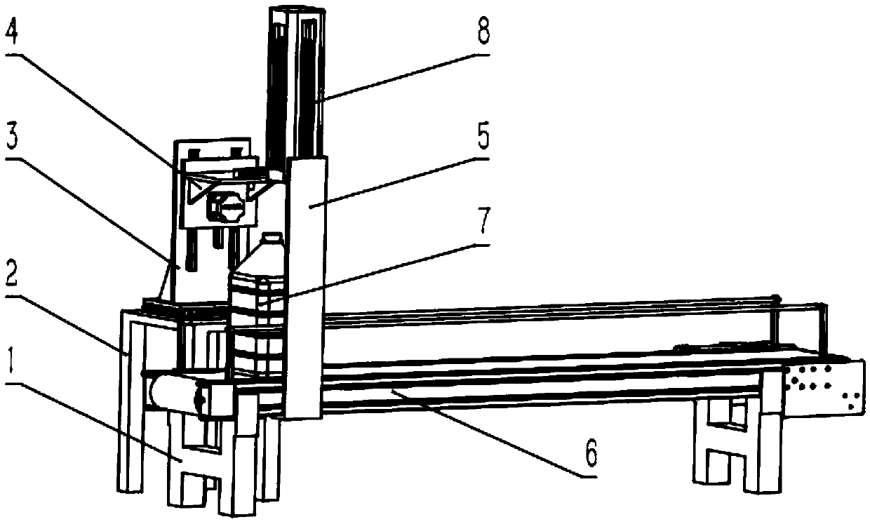 Oil drum carrying handle installing device capable of sorting oil drum carrying handles