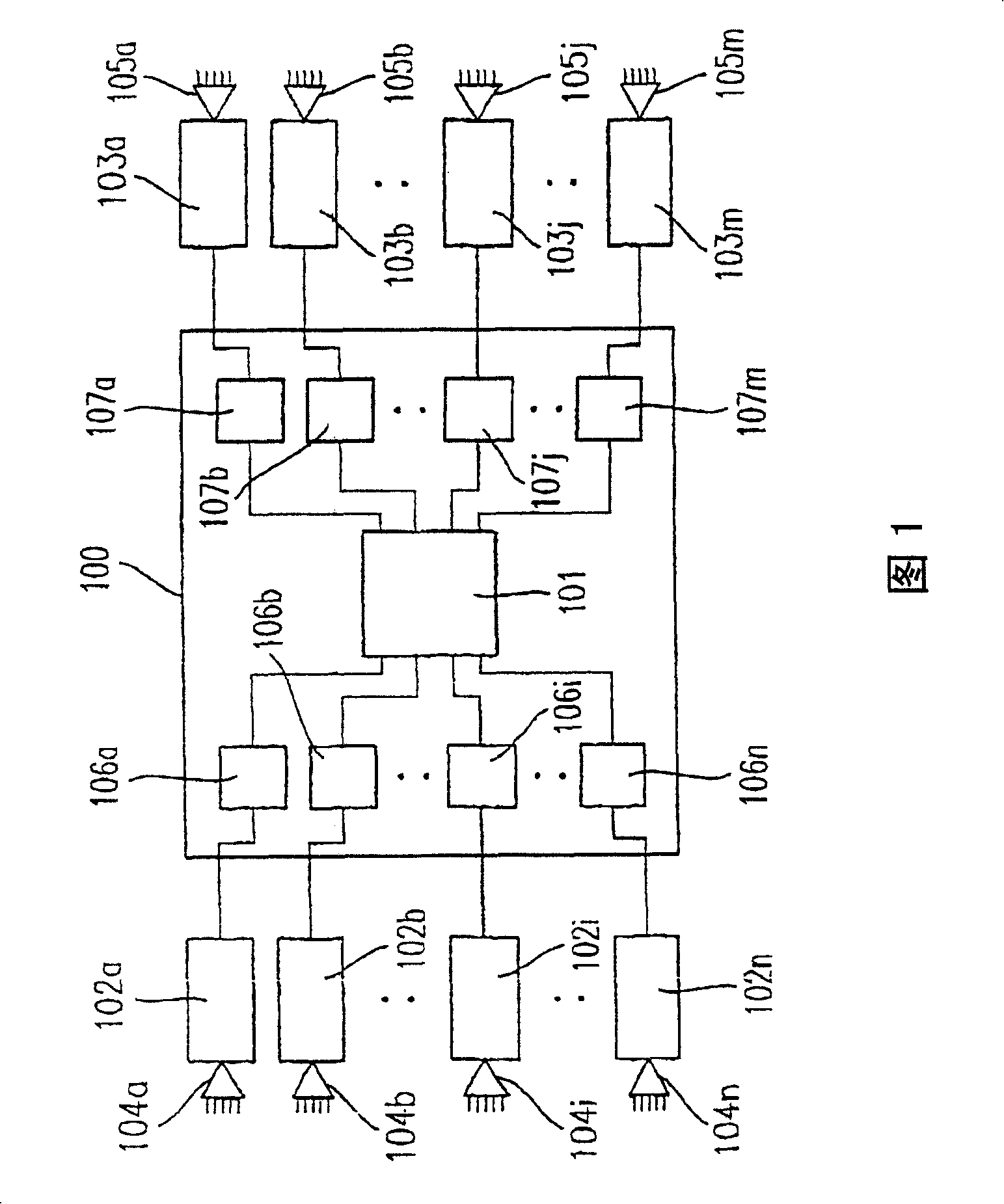 Circuit arrangement and method for data stream distribution with conflict resolution