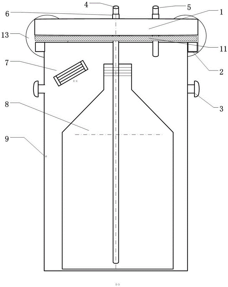 An underground water body gas collection device