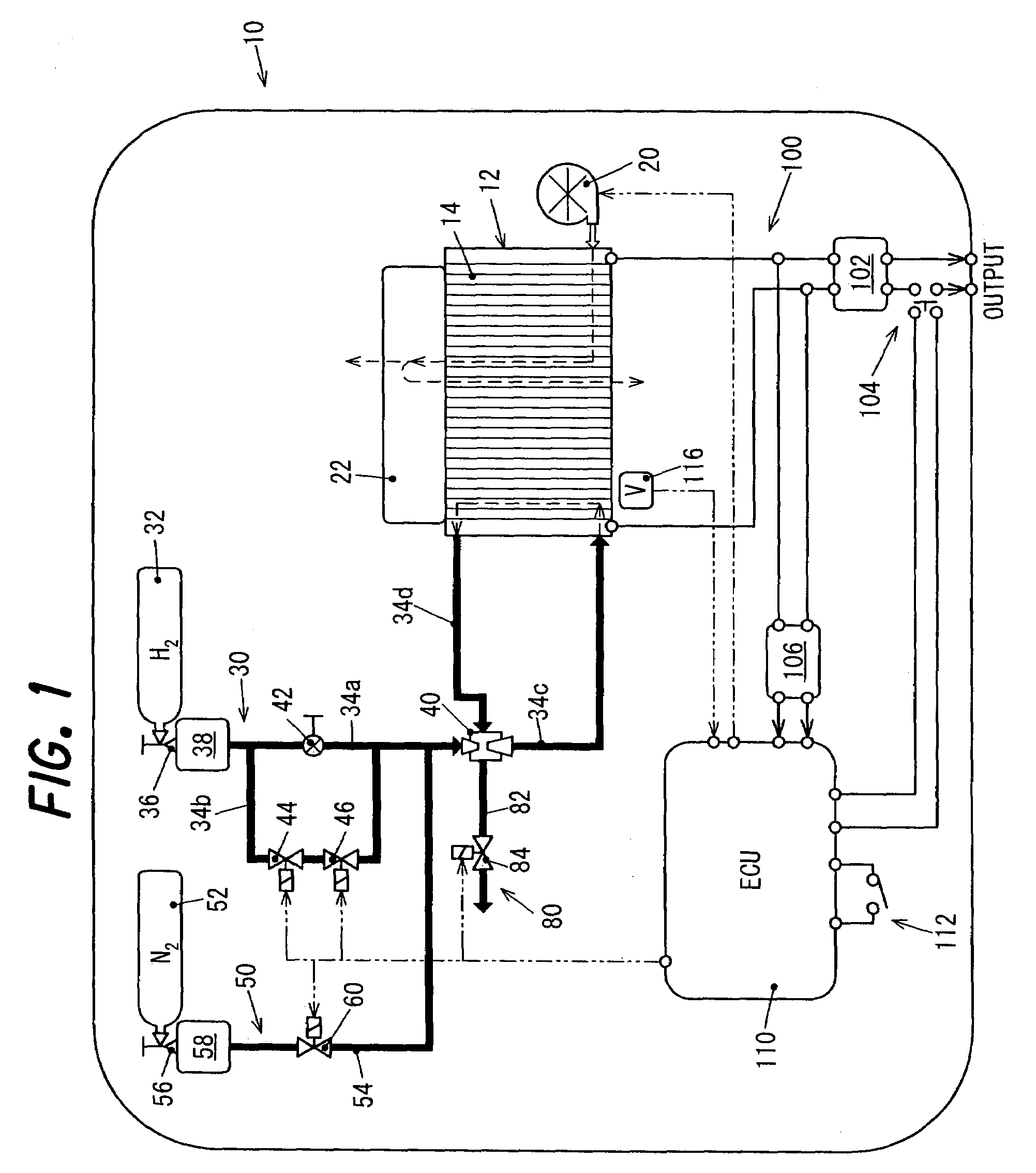 Air supply apparatus for a fuel cell