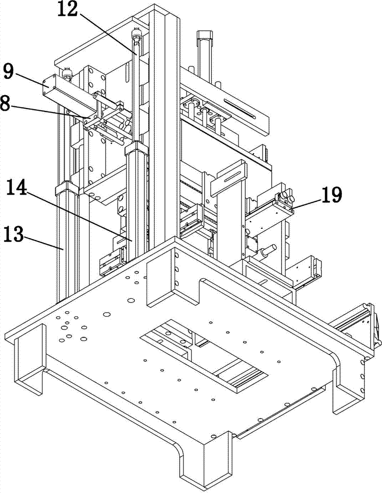 Square cylinder-shaped carton folding and pasting machine