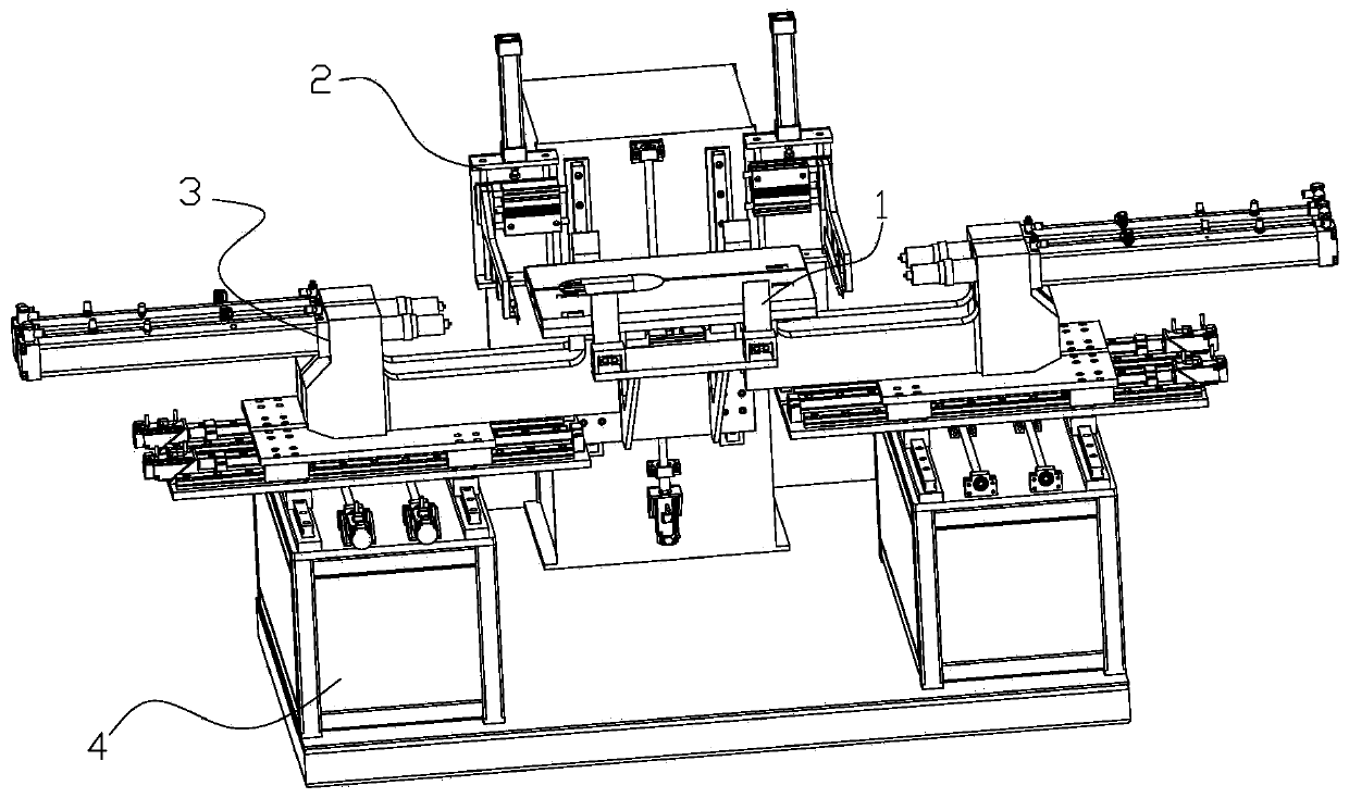 Positioning mechanism of household appliance panel riveting device