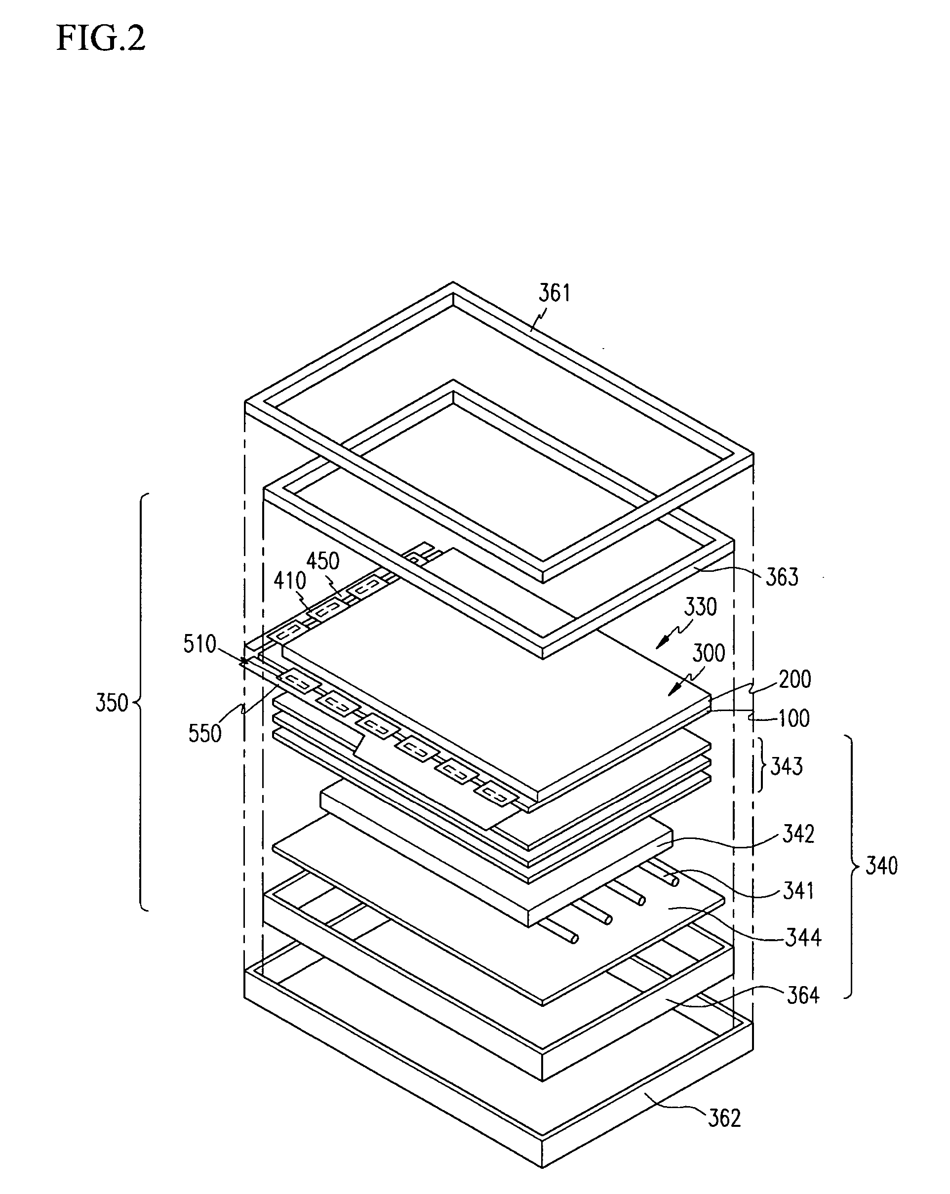 Driving device of light source for display device