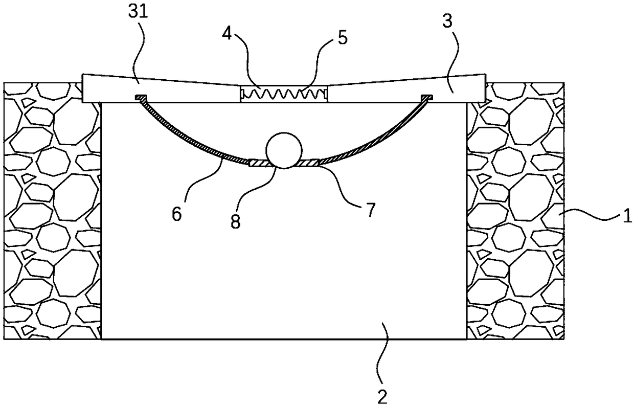 Self-dredging type deodorant well lid