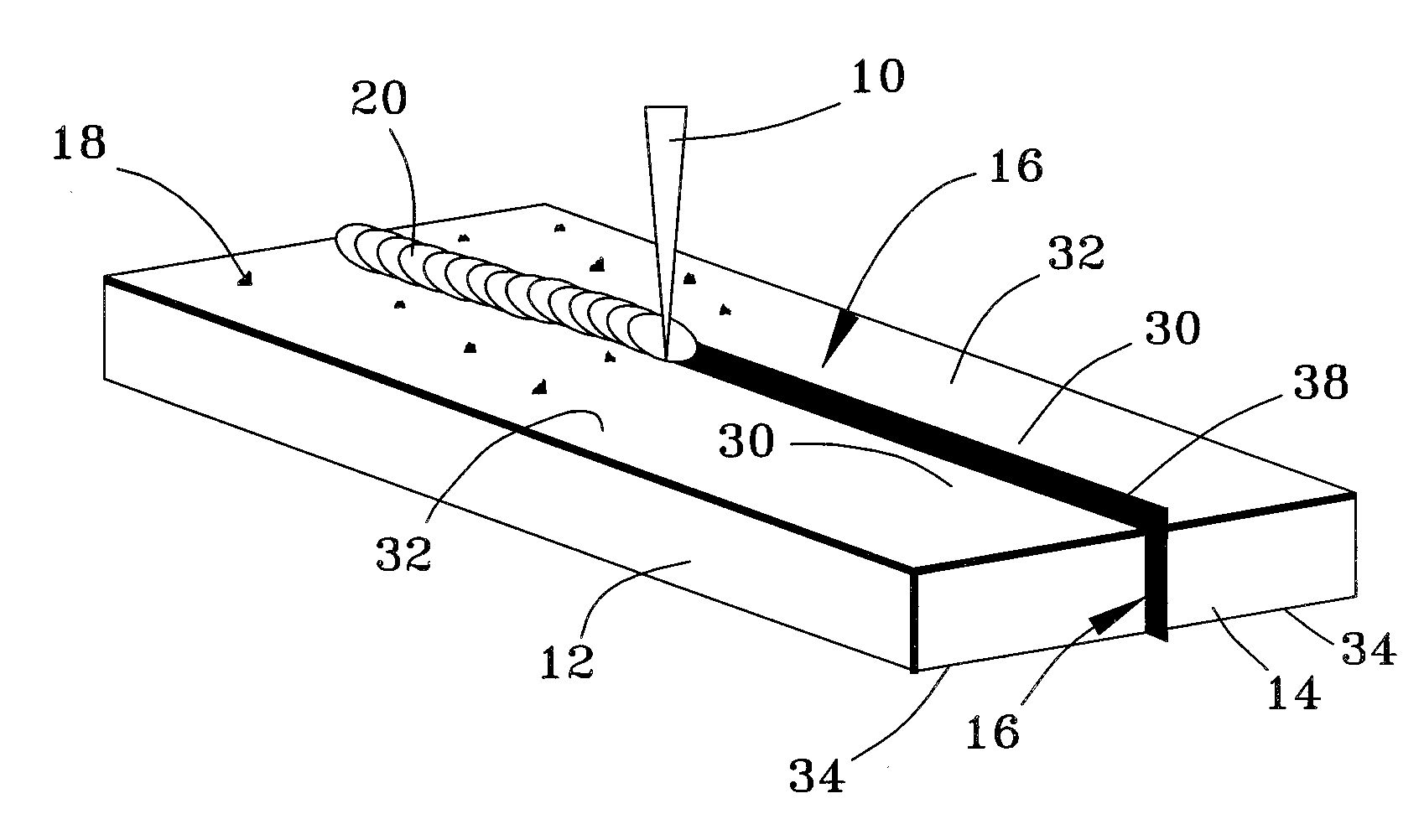 High-powered laser beam welding and assembly therefor