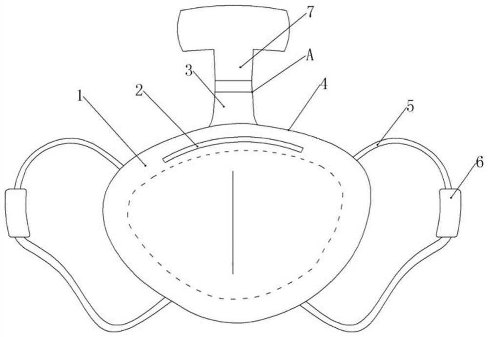 Medical protective mask capable of preventing pressure injury