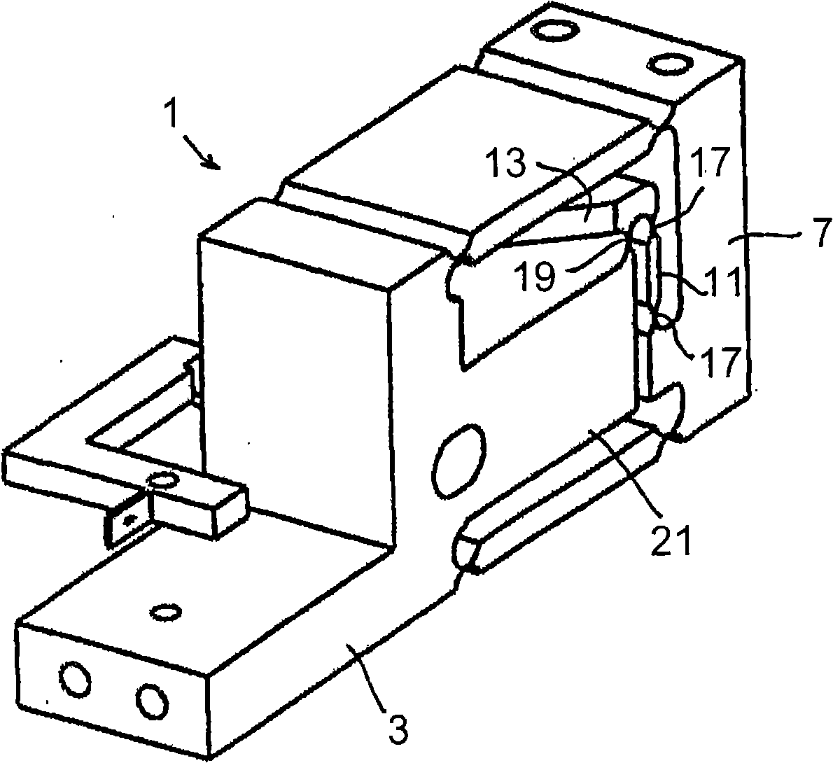 Crank mechanism in particular for a weighing sensor on a balance working on the electromagnetic force compensation principle