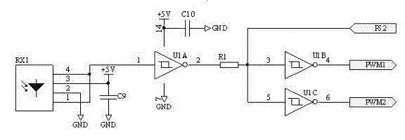 Inversion driving circuit for IGBT (insulated gate bipolar transistor) induction heating power source