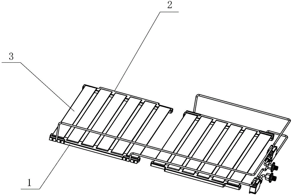 Water chamber connecting structure of parallel flow type heat exchanger with harmonica-shaped channel