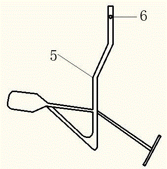 One-key dropping-type mine vehicle device