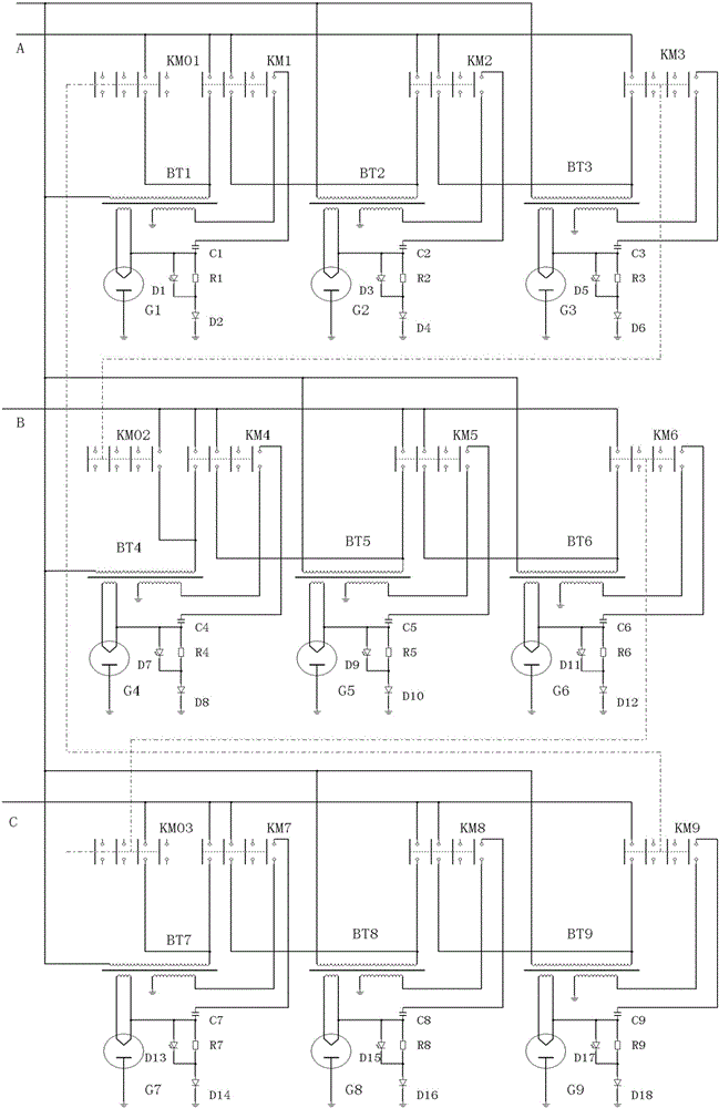 A microwave oven magnetron preheating control method and control circuit