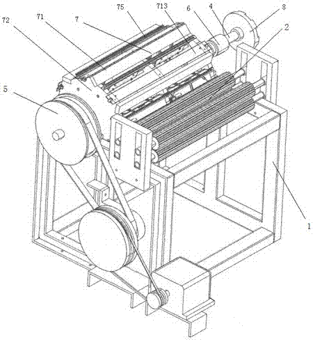 Cotton cutting roller for fully automatic cotton cutting machine