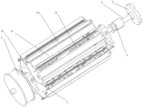 Cotton cutting roller for fully automatic cotton cutting machine