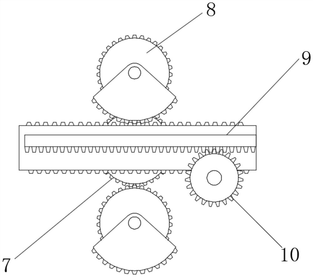 Square bottle body coating type labeling mechanism capable of automatically feeding and quantitatively cutting