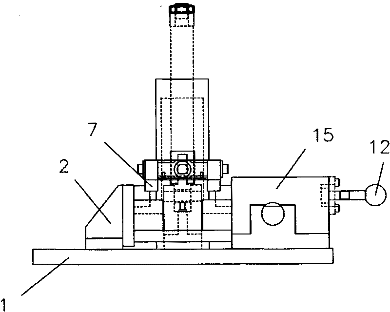 Clamp for processing double-head piston ball pit