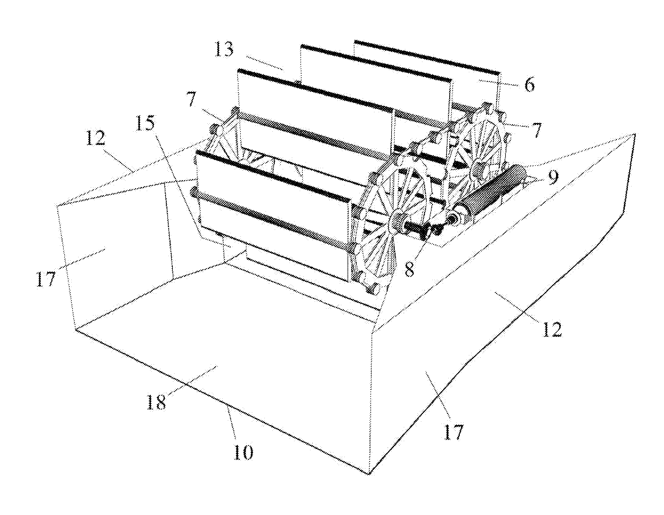 Driving Engine (Water Turbine) Of Hydrokinetic Floating Power Plant With Enhanced Efficiency Degree, And Hydrokinetic Floating Power Plant Module