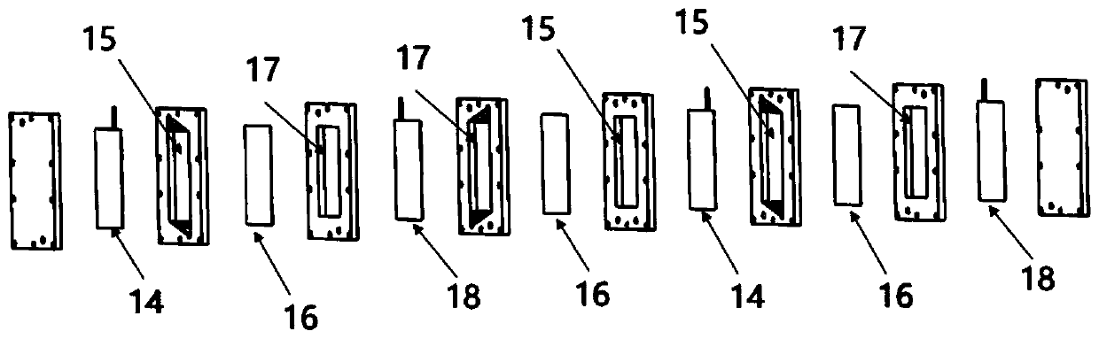 Phosphogypsum treatment device and method based on sodium sulfate electrolysis