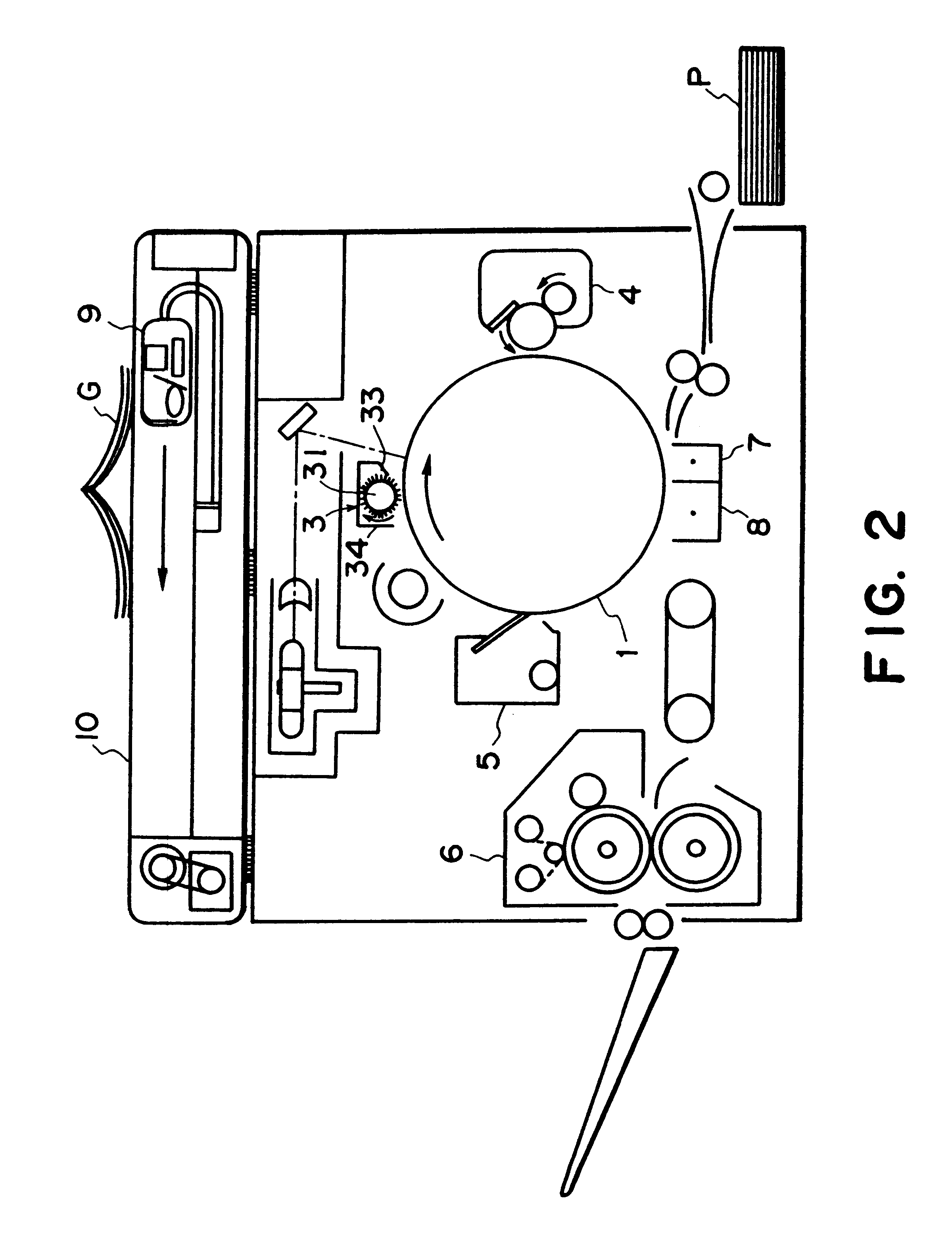 Image forming apparatus having an injection charging system and a two component contact development device
