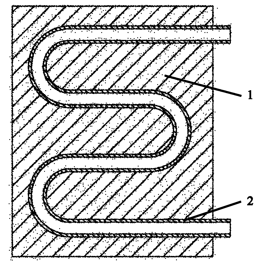 Composite casting method of aluminum cooling plate
