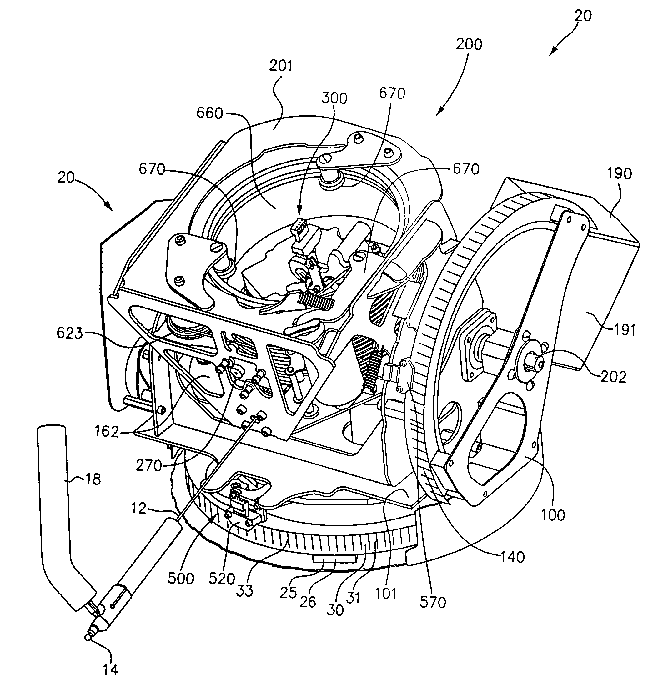 Measuring device with extensible cord and method